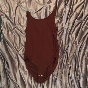 Burnt Orange body suit tank